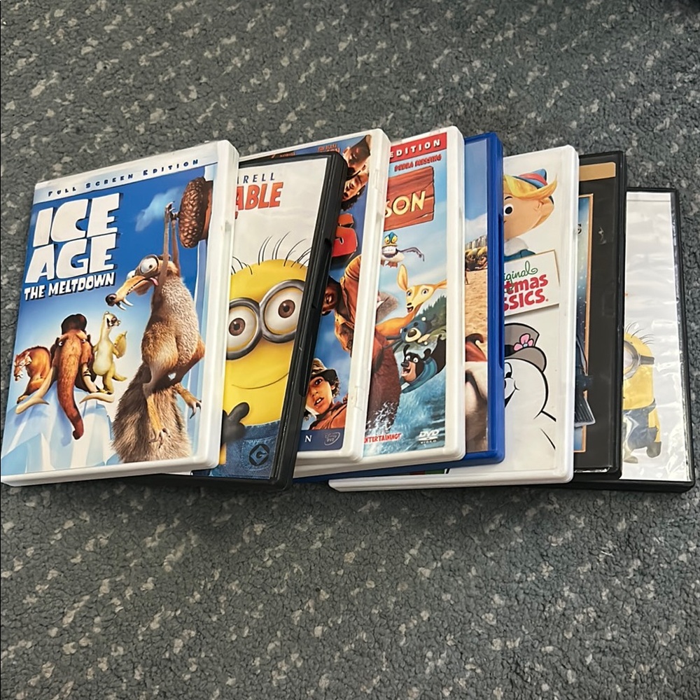 Collection of Animated Movie DVDs